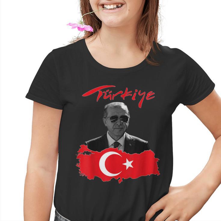 Recep Tayyip Erdogan Türkiye Flag Kinder Tshirt