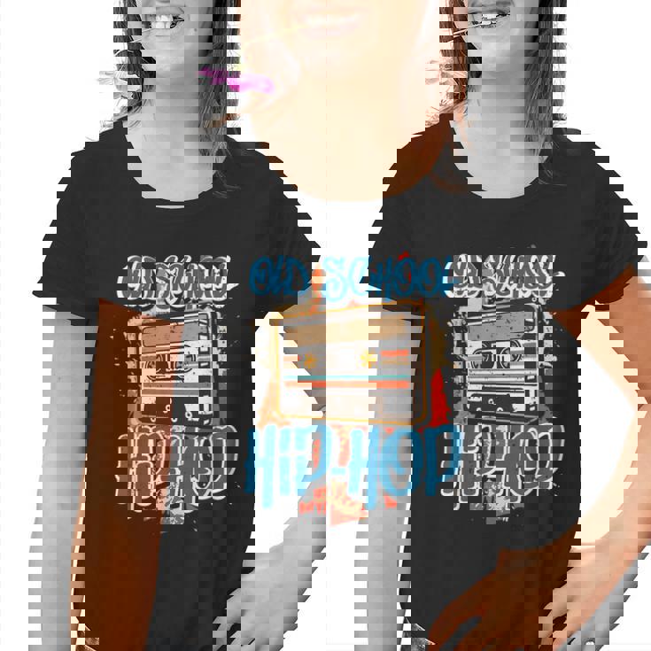 Retro Old School Hip Hop 80S 90S Graffiti Cassette Camiseta niño