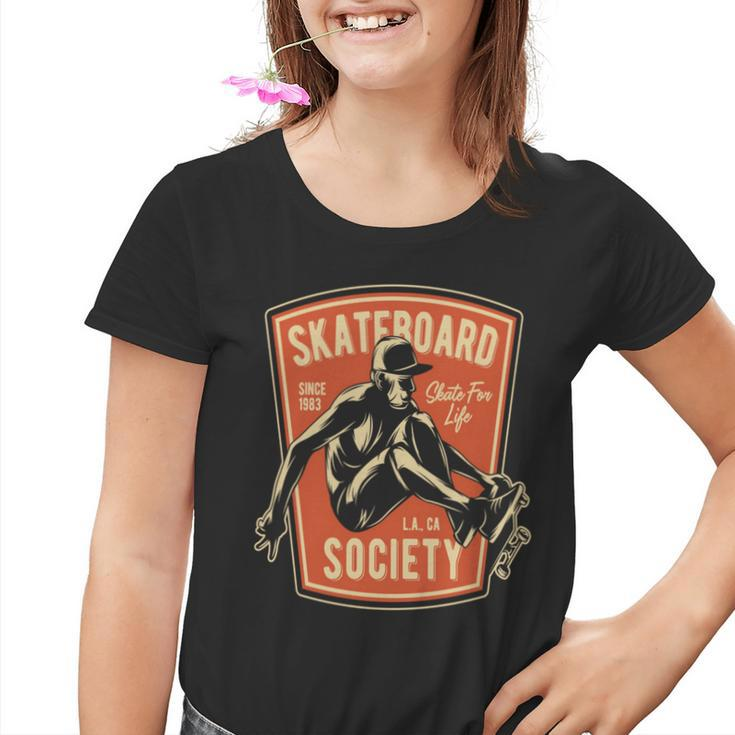 Rochen Sie Für Das Leben 1983 Für Mann Boys' Skateboard Long-Sleeved Kinder Tshirt