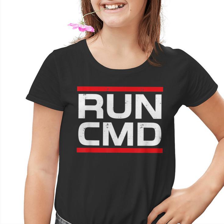 Run Cmd Programmer Sys Admin Kinder Tshirt