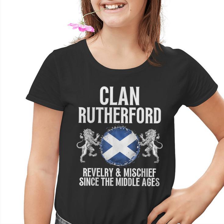 Rutherford Clan Scottish Family Name Scotland Heraldry Youth T-shirt