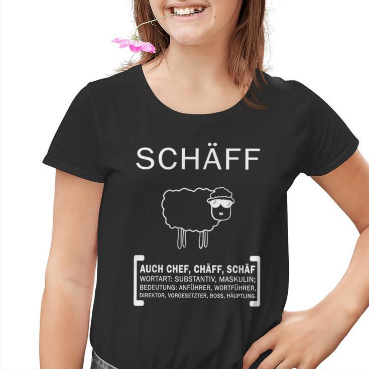 Schäff Chef Department Manager Sheep Boss Kinder Tshirt