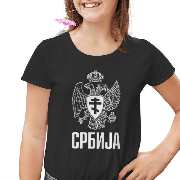 Serbia Serbian Serb Srbija Eagle Kinder Tshirt