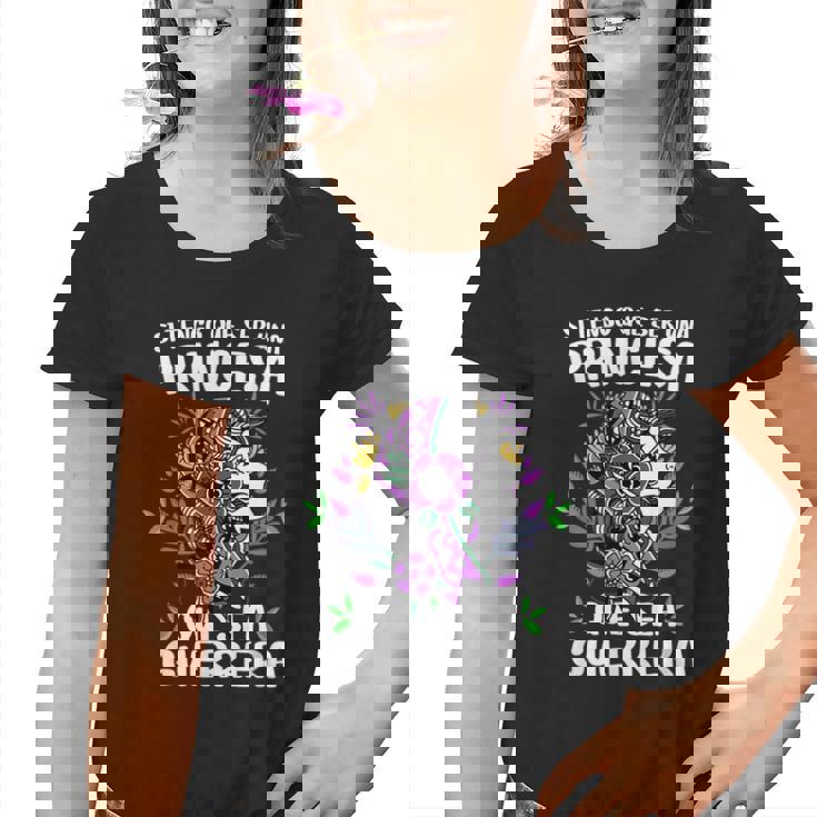 Si Tengo Que Ser Una Princesa Que Sea Guerrera 8 Marzo Camiseta Camiseta niño