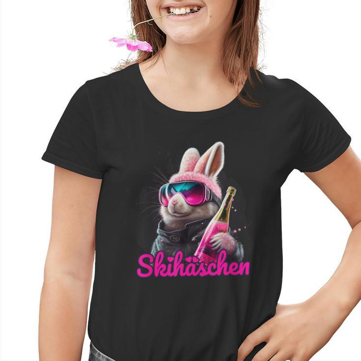 Skiing Ski Bunny Apres-Ski Kinder Tshirt