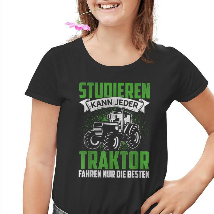 Studier Kann Jeder Traktor Fahren Nur Die Beste Farmer Kinder Tshirt