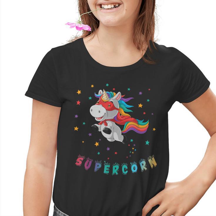 Supercorn Superhero Unicorn Kinder Tshirt