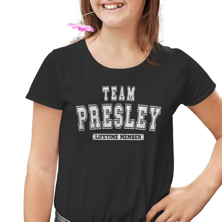 Team Presley Lifetime Member Family Last Name Youth T-shirt