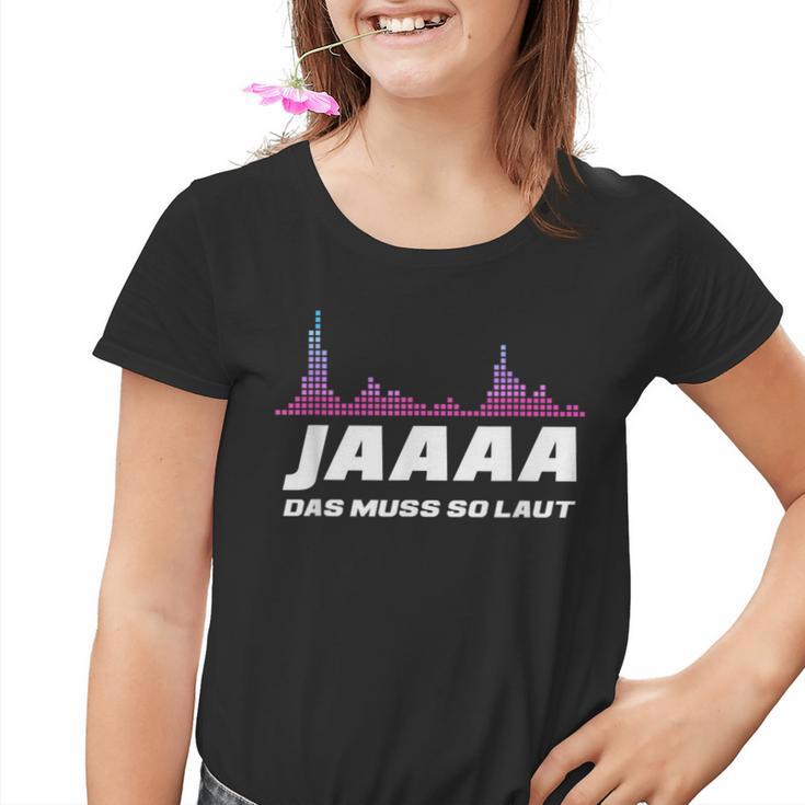 Techno Discjockey Das Muss So Laut Dj Kinder Tshirt