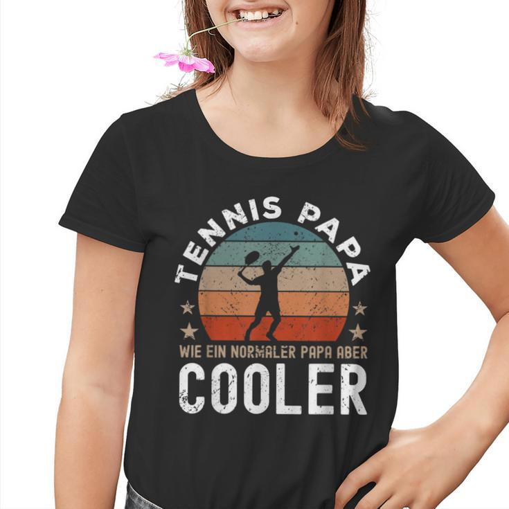 Tennis Papa Tennis Player Slogan Kinder Tshirt