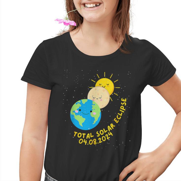 Totale Sonnenfinsternis 2024 Süße Sonnenfinsternis Kinder Tshirt