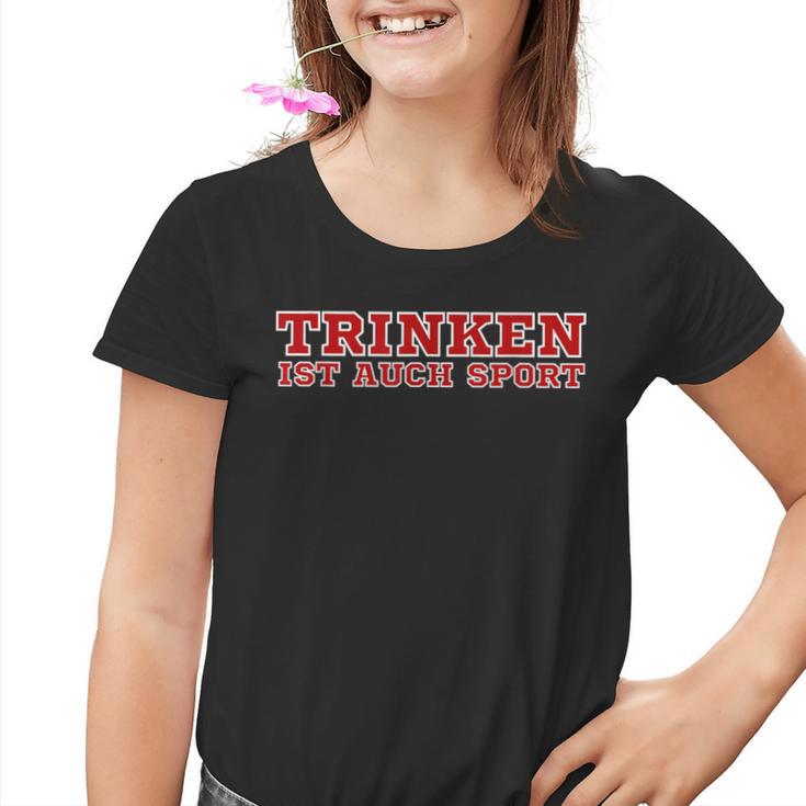 Trinken Ist Auch Sport Après Ski Fun Malle Party Lorenz Blue Kinder Tshirt