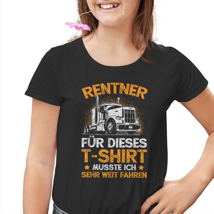 For Trucker Driver Retirement Grandpa Pensioner Kinder Tshirt