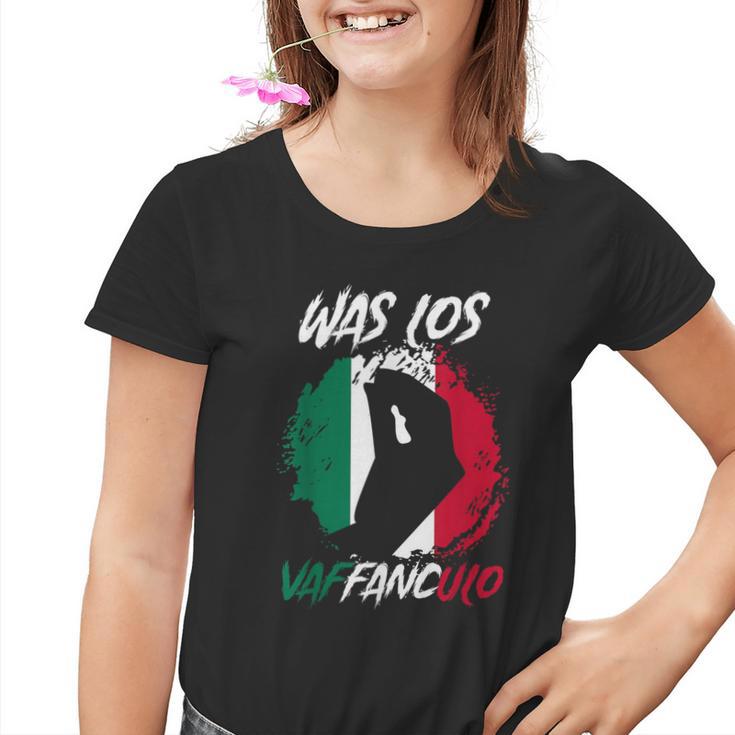 Vaffanculo Italian Flag Kinder Tshirt