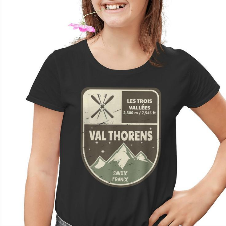 Val Thorens Les Trois Vallées Savoie France Vintage Kinder Tshirt