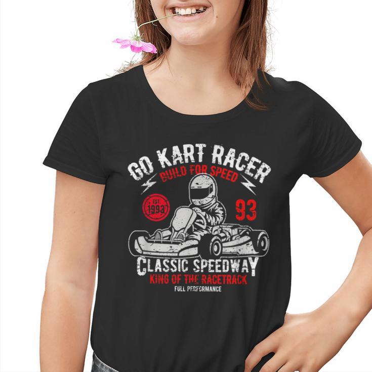 Vintage Go Kart Racer For Racing Fans S Kinder Tshirt