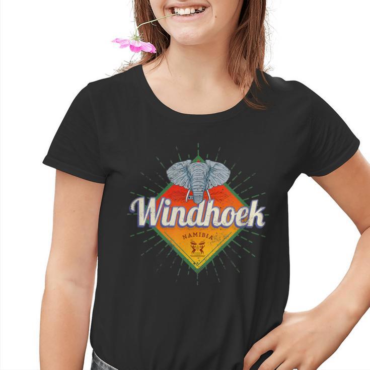 Windhoek Namibia Retro Elefant Vintage Afrika Souvenir Kinder Tshirt