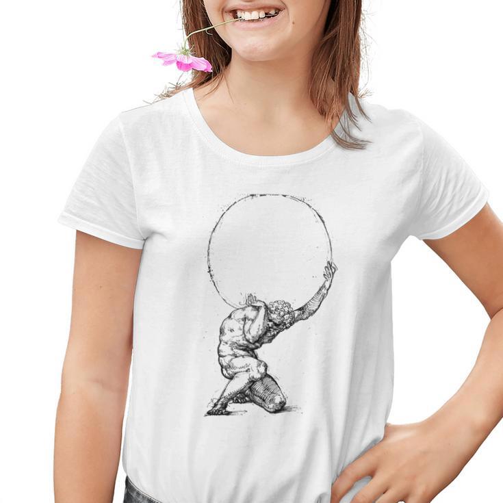 Atlas Griechische Mythologie Greece Greek Gods Kinder Tshirt