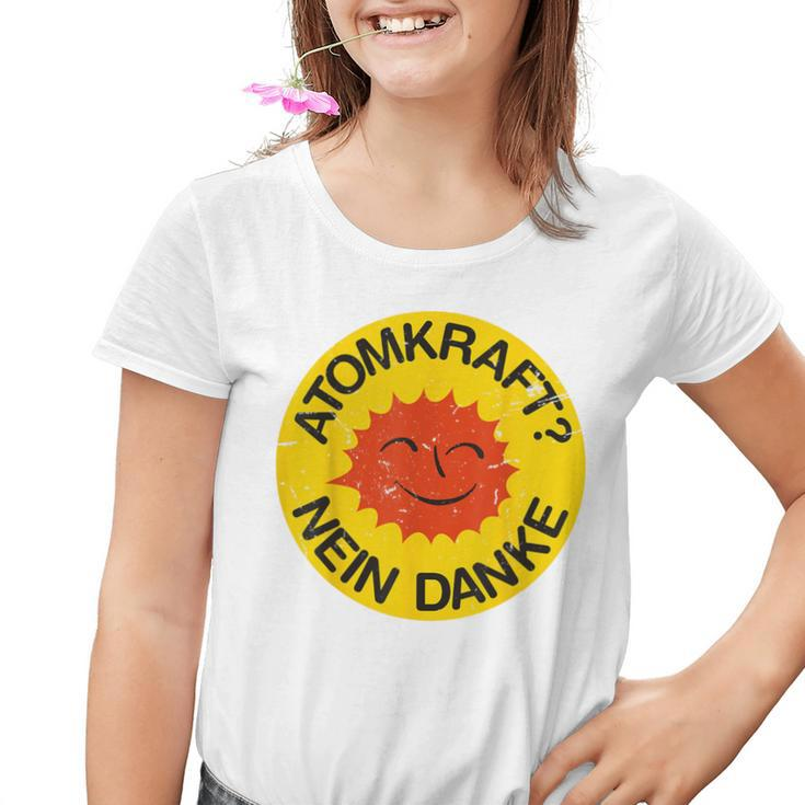 Atomforce Nein Danke Anti Akw Kernernergie Green Kinder Tshirt