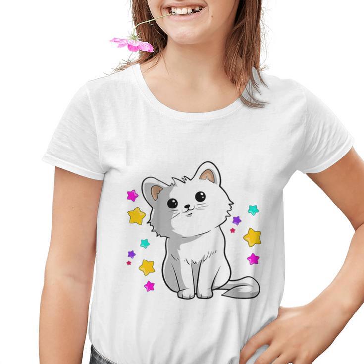 Children's Ich Bin 4 Jahre Alt Katzenvier 4Th Birthday Kinder Tshirt