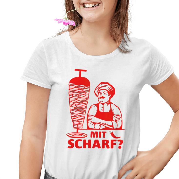 Doner Kebab Doner Shop With Scharf Kinder Tshirt