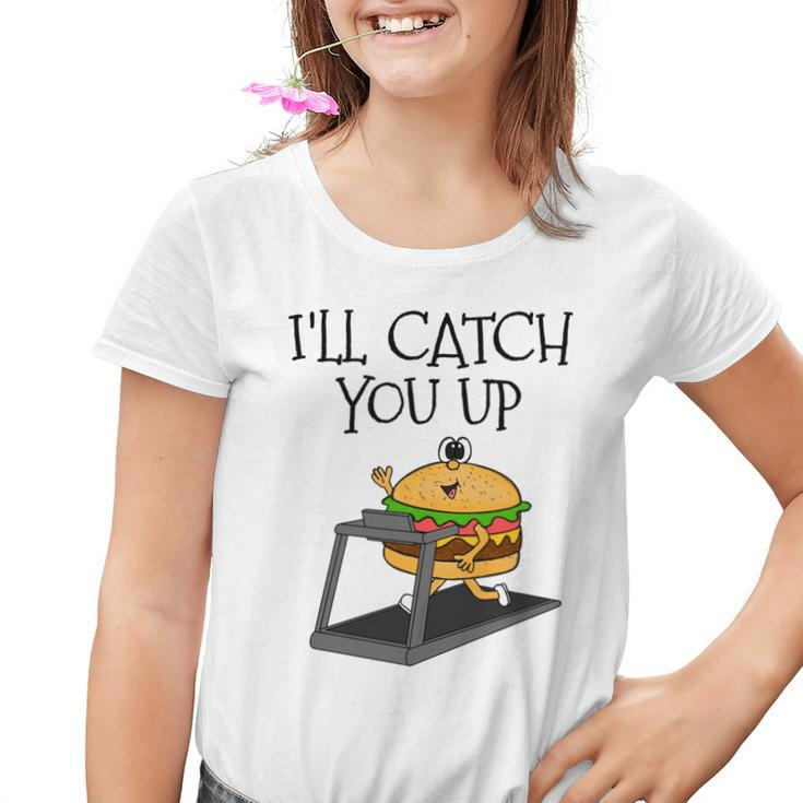 Fast-Food-Burger Fitness-Läufer Lustig Kinder Tshirt