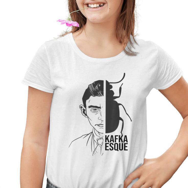 Franz Kafka Kafkaesque Portrait Kinder Tshirt