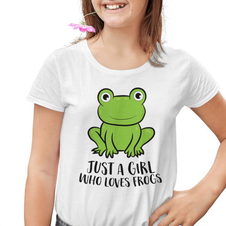Frosch Mädchen Nur Ein Frosch Mädchen Das Frösche Liebt Kinder Tshirt
