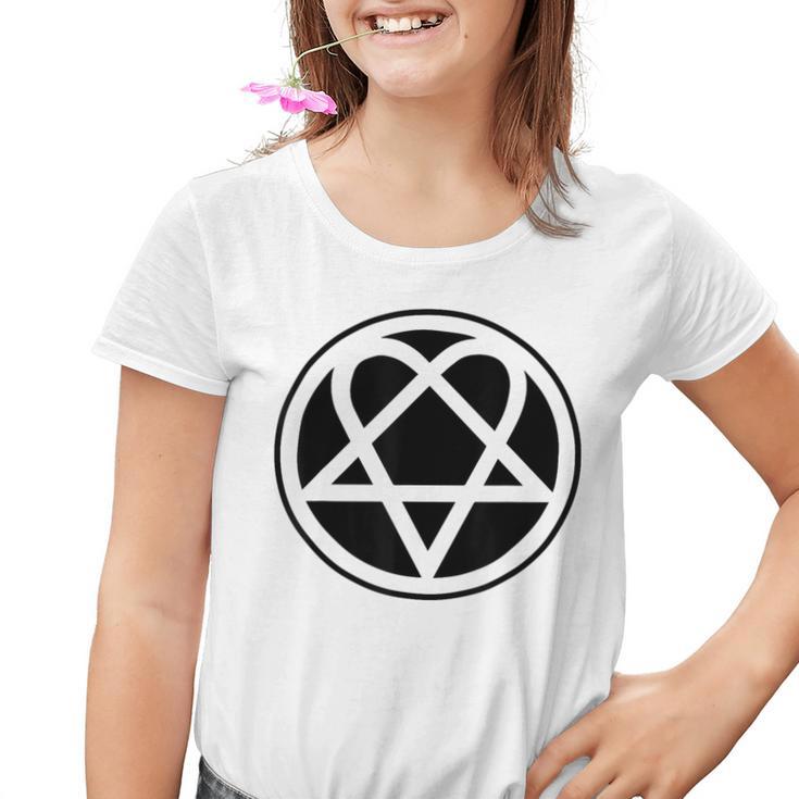 Heartagram Pentagram Kinder Tshirt