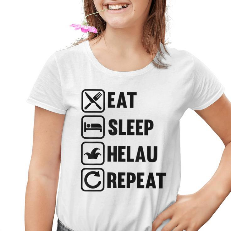 Helau Carnival Eat Sleep Repeat Carnival Carnival Kinder Tshirt