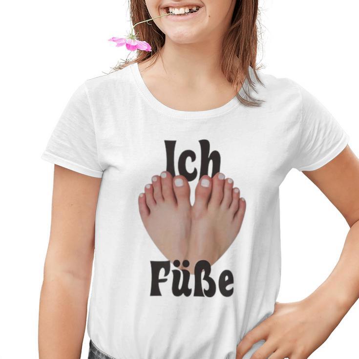 Ich Liebe Füße Lustiges Kinder Tshirt