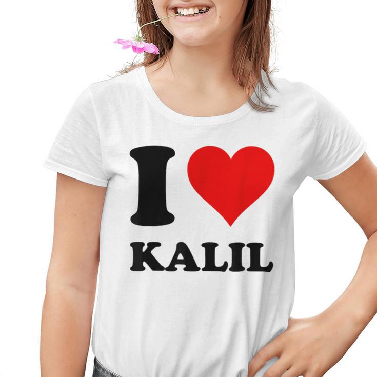 Ich Liebe Kalil Kinder Tshirt