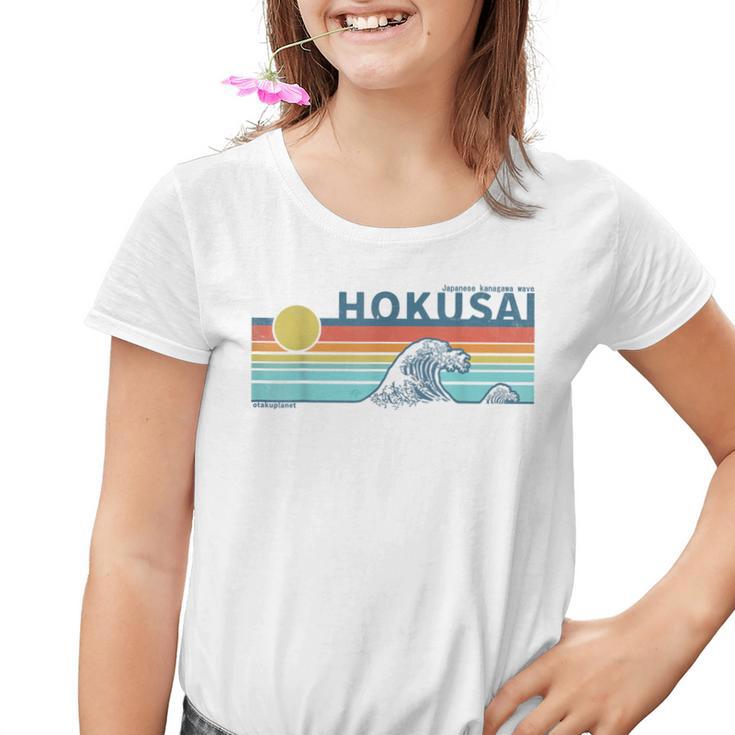 Japanische Kanagawa-Welle In Der Retro-Vaporwave-Ästhetik Kinder Tshirt