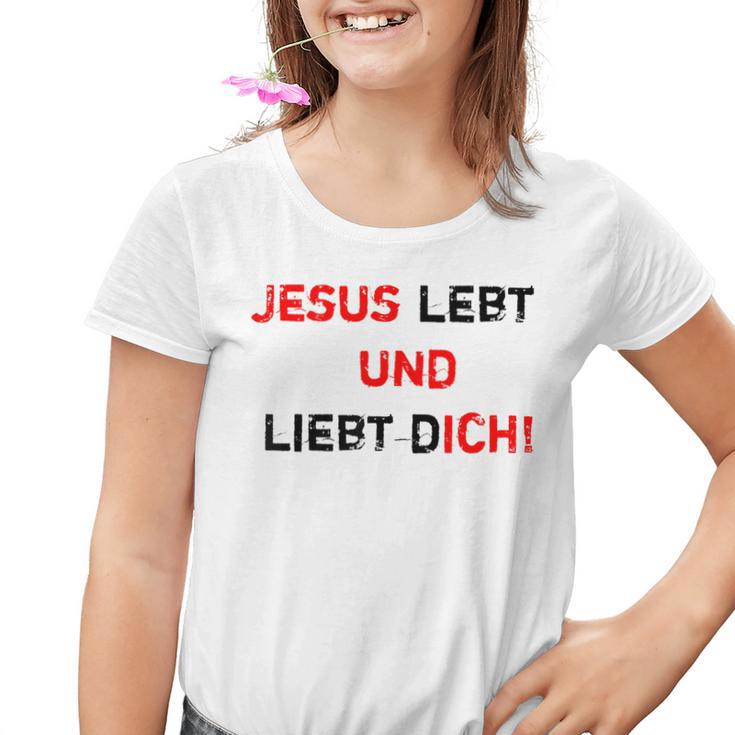 Jesus 4M3 Jesus Leben Und Liebe Dich Glaube Hope Love Kinder Tshirt