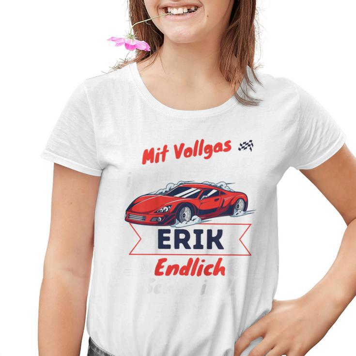 Kinder Endlich Schulkind Erik Personalised First Day Of School 2024 Kinder Tshirt