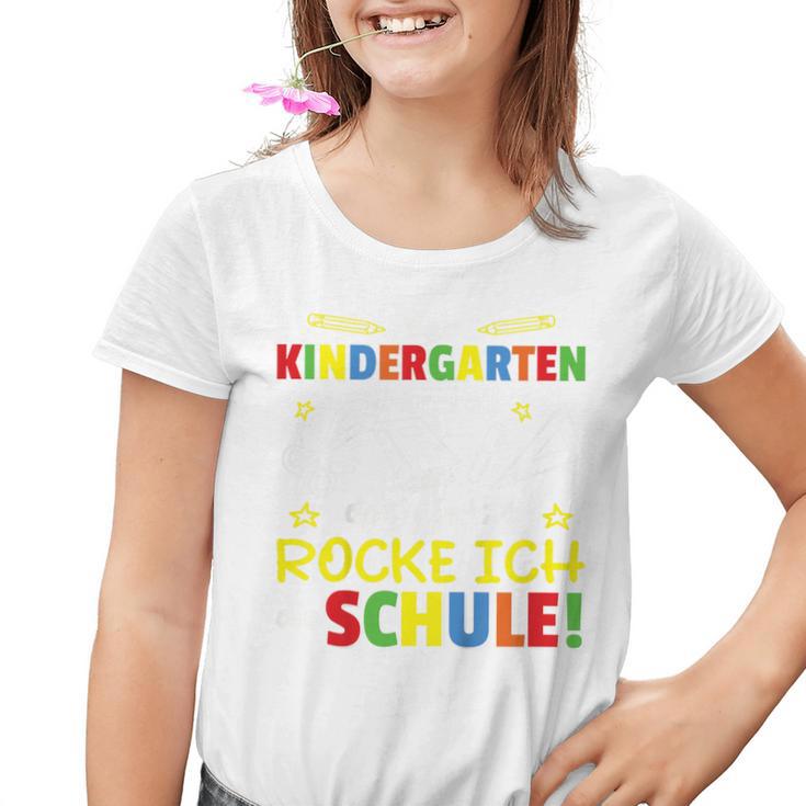 Kindergarten Abschied Jetzt Rocke Ich Die Schule Kindergarten Farewell Kinder Tshirt