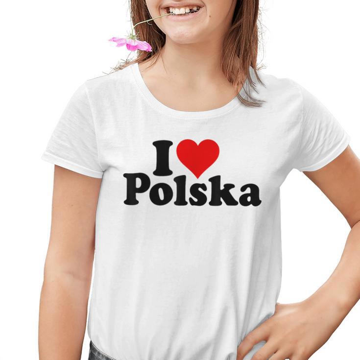 I Love Heart Polska Poland Kinder Tshirt