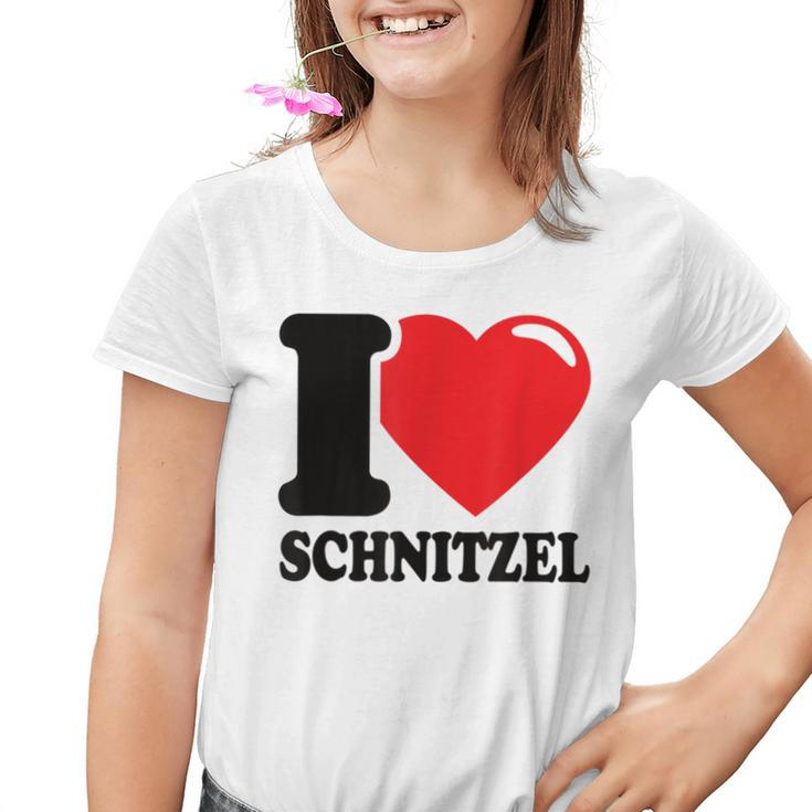 I Love Schnitzel Ich Liebe Schnitzel Schnitzel Kinder Tshirt