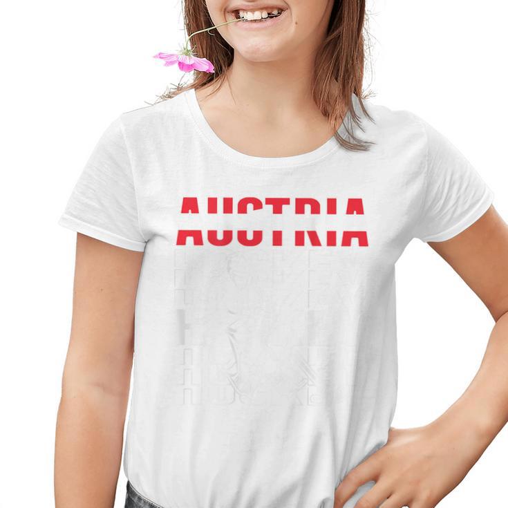 Österreich Eishockey Fans Trikot Unterstützung Österreichisches Hockeyteam Kinder Tshirt