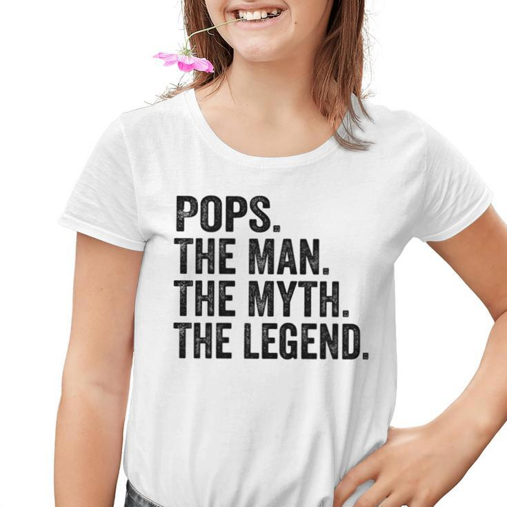 Pops Der Mann Der Mythos Die Legende Papaatertag Kinder Tshirt