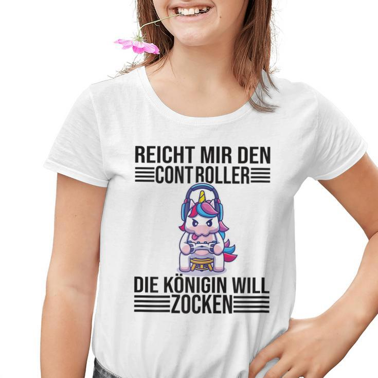 Ps5 Console Gamer Zocken Reichmir Den Controller Queen Going Kinder Tshirt