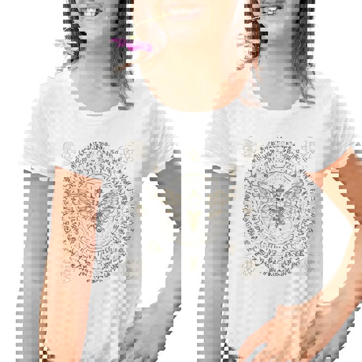 Runas Celtas Polilla Oculta Polilla Mística De La Muerte Camiseta niño