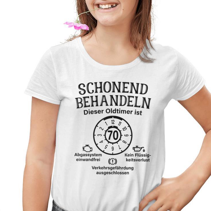 Schonend Behandeln Oldtimer Ist 70 Plaque 70Th Birthday S Kinder Tshirt