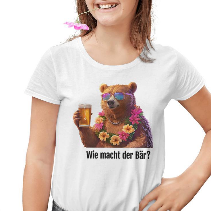 Wie Machcht Der Bär Kinder Tshirt