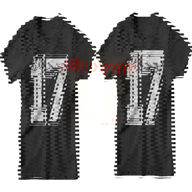 17 Cumpleaños 17 Años Béisbol Chicos Niñas Amor El Camiseta niño