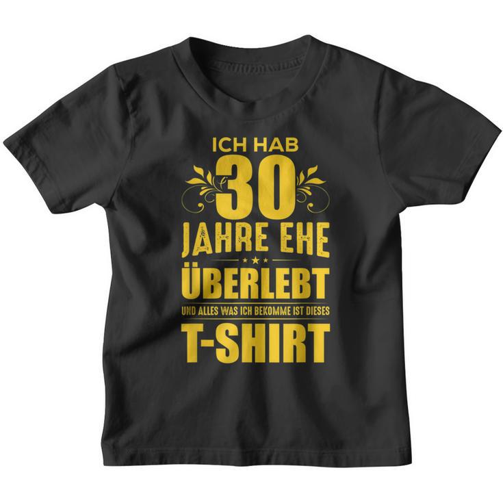 30 Jahreerheiratet Slogan Kinder Tshirt