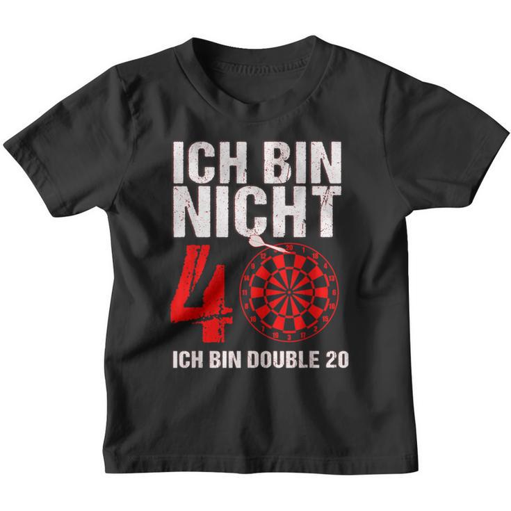 40 Geburtstag Geschenk-Idee Mann Lustiger Dart Spruch Darts Kinder Tshirt