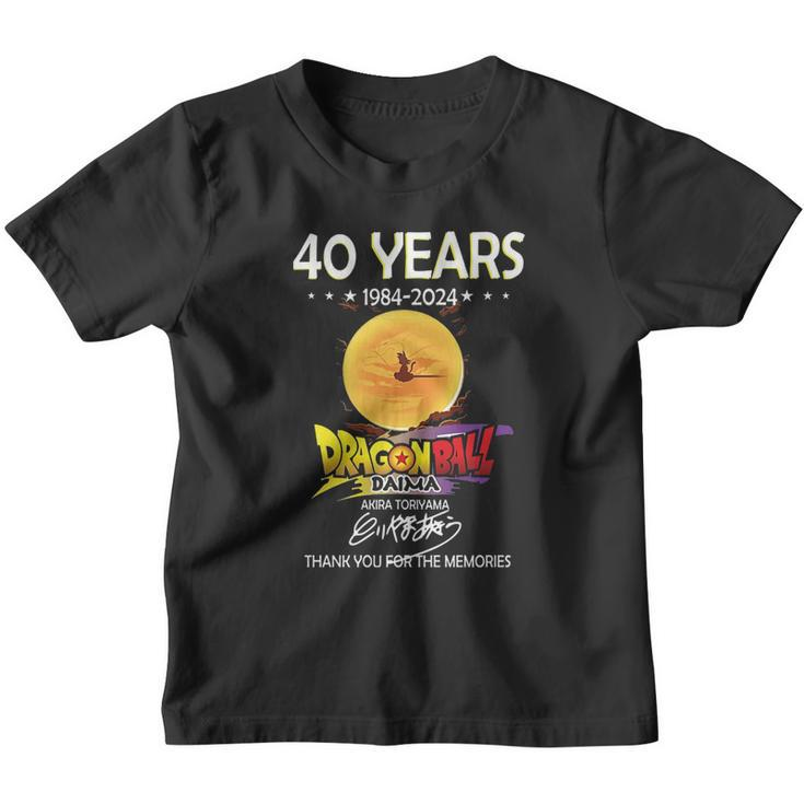 40 Years 1984 2024 Dragon Ball Daima Akira Toriyama Youth T-shirt