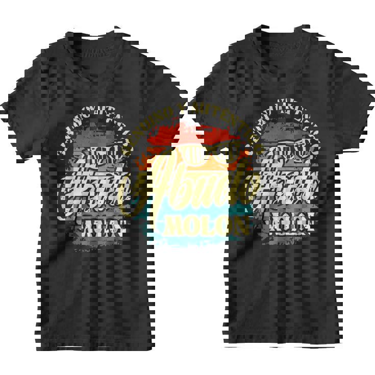 Abuelo Molon Para El Abuelo Regalo Dia Del Padre Camiseta niño