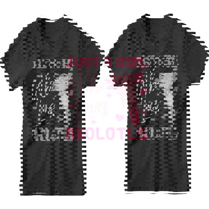 Ajolote Chica Amante De Los Animales Salamandra Axolotl Camiseta niño